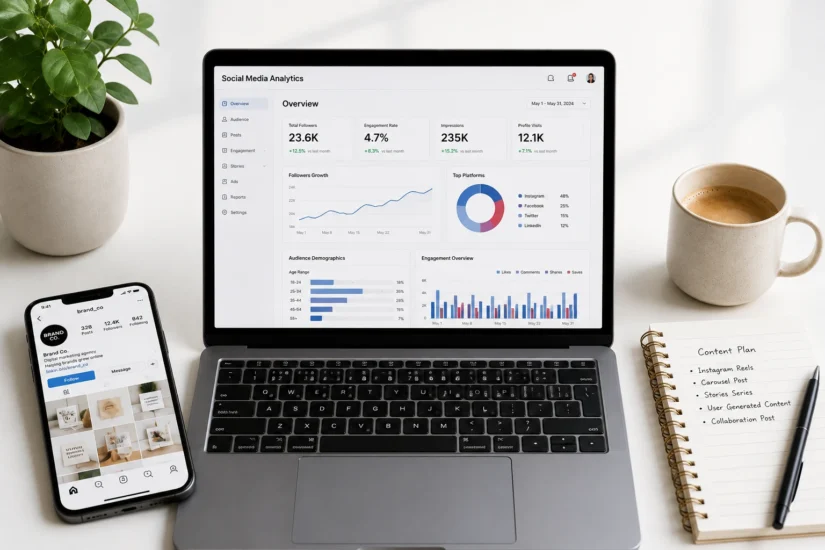 best AI tools for social media marketing in 2026 dashboard overview