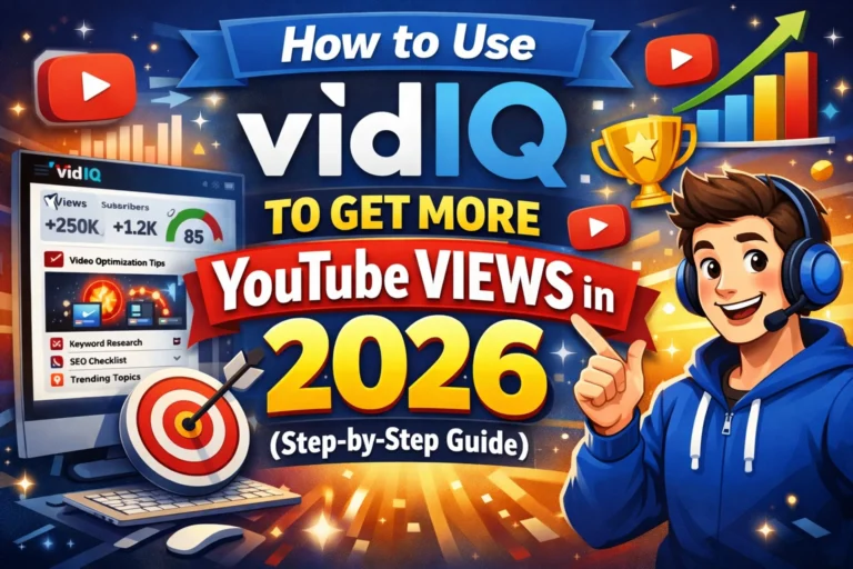 How to Use VidIQ to Get More YouTube Views in 2026 (Step-by-Step Guide)