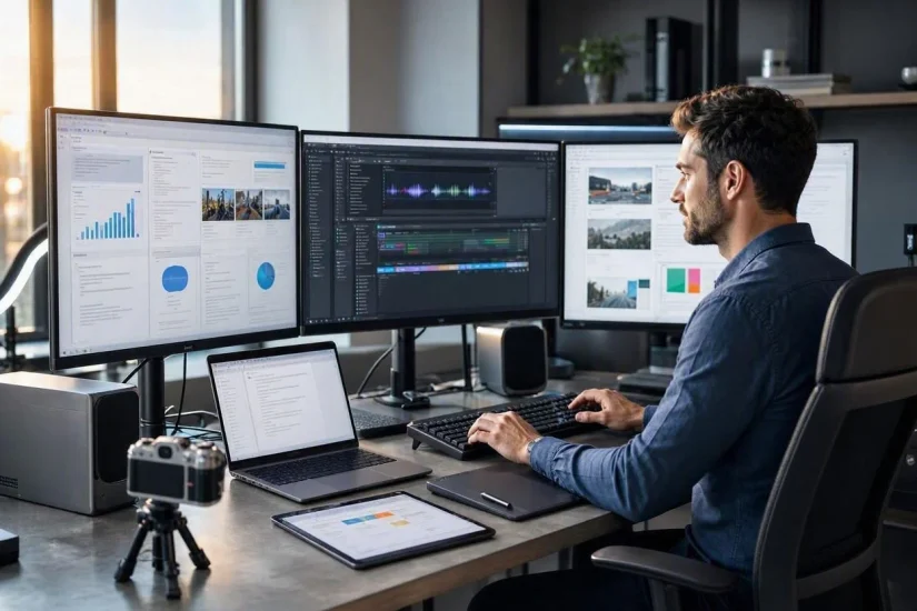 AI tools workflow for YouTube creators