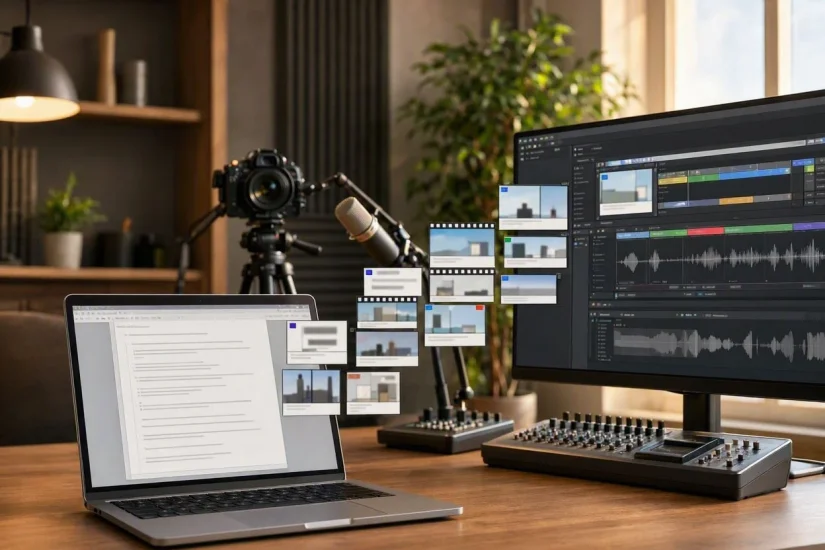 AI script to video creation workflow